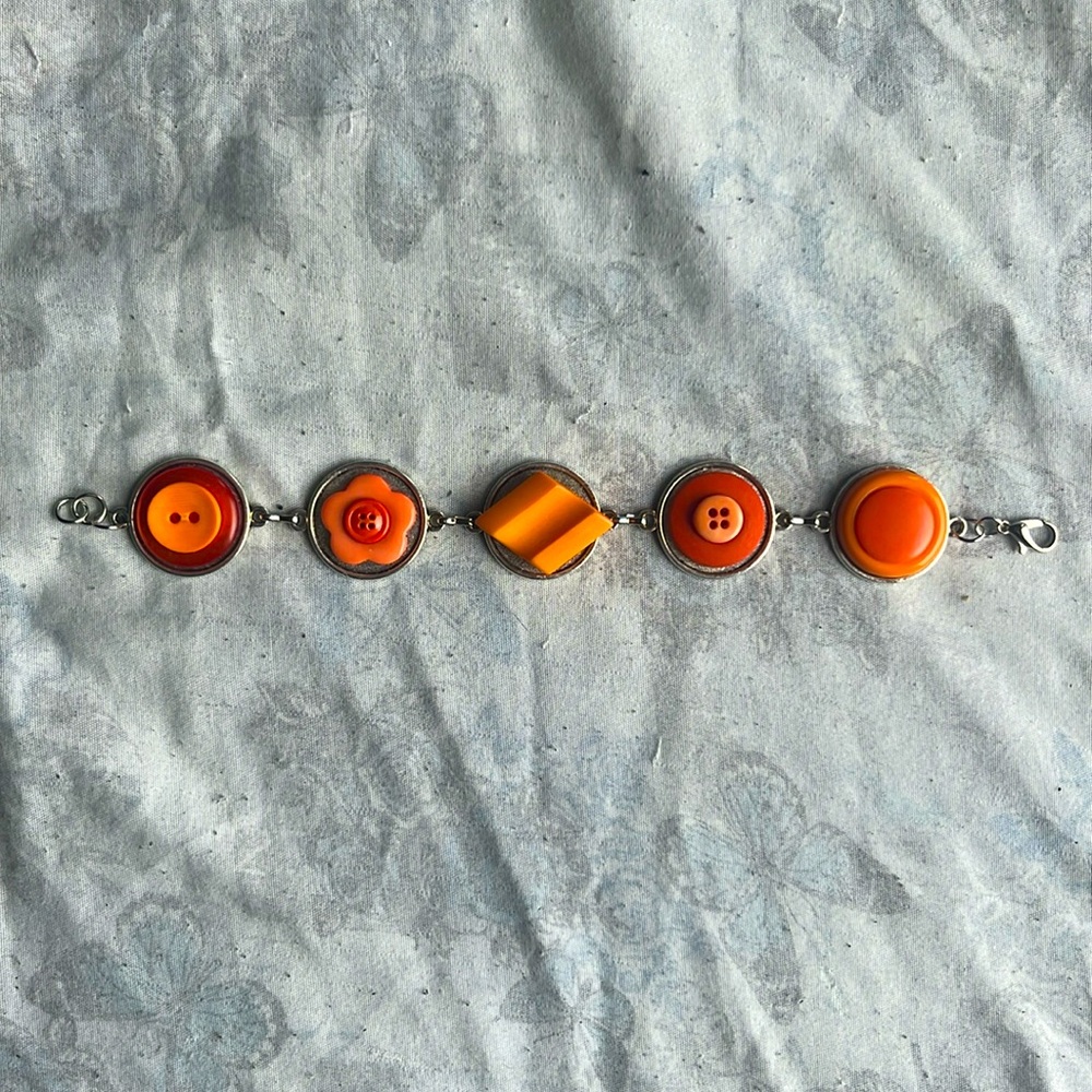 Button Bracelet or Necklace CHOOSE Which